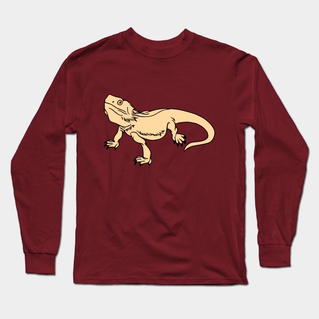 Bearded Dragon Long Sleeve T-Shirt by KayBee Gift Shop